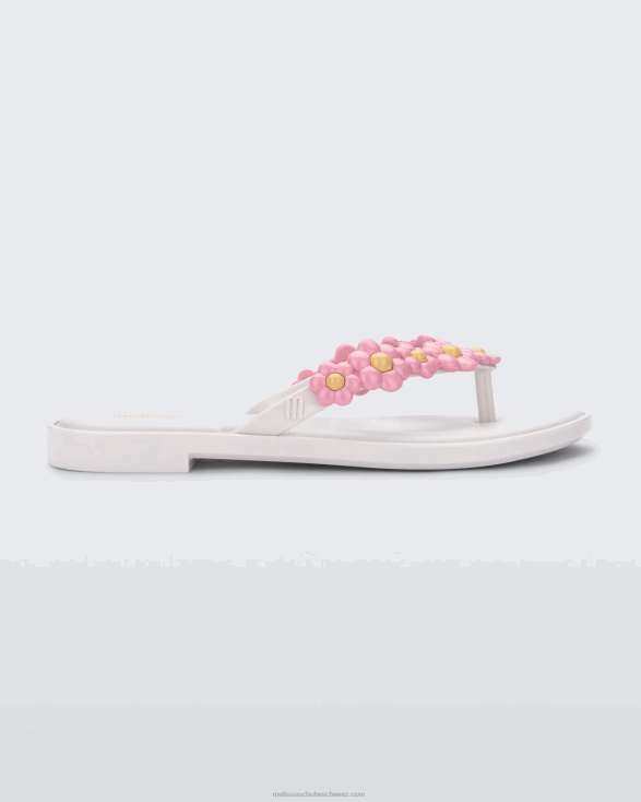 weiß/lila Melissa Flip-Flop-Frühling 4L8R2384