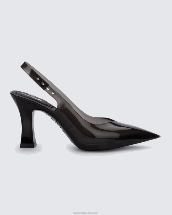 schwarz durchsichtig Melissa Slingback-Heel Larroude 4L8R2234