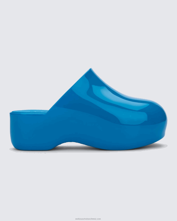 glänzend blau-blau melissa bubble simon miller clog 4L8R287