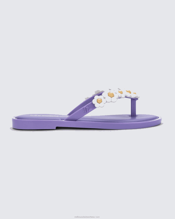 lila/weiß Mini Melissa Flip Flop Spring - Kinder 4L8R2703