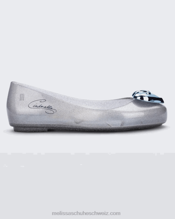 Silber Mini Melissa Sweet Love Disney Princess Flat - Kinder 4L8R2630